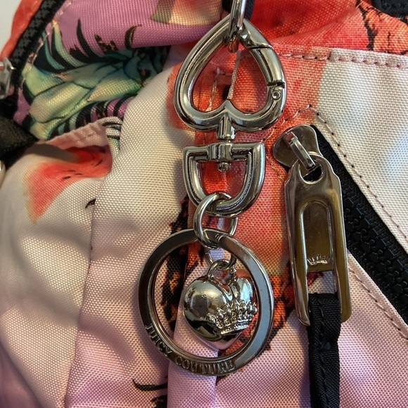 Juicy Couture Crossbody Satchel Tropical Fruit Master Pink Multi - Picture 3 of 11